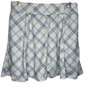 Tuckernuck Renee Golf Skirt Skort Blue Green Plaid Print Size Small